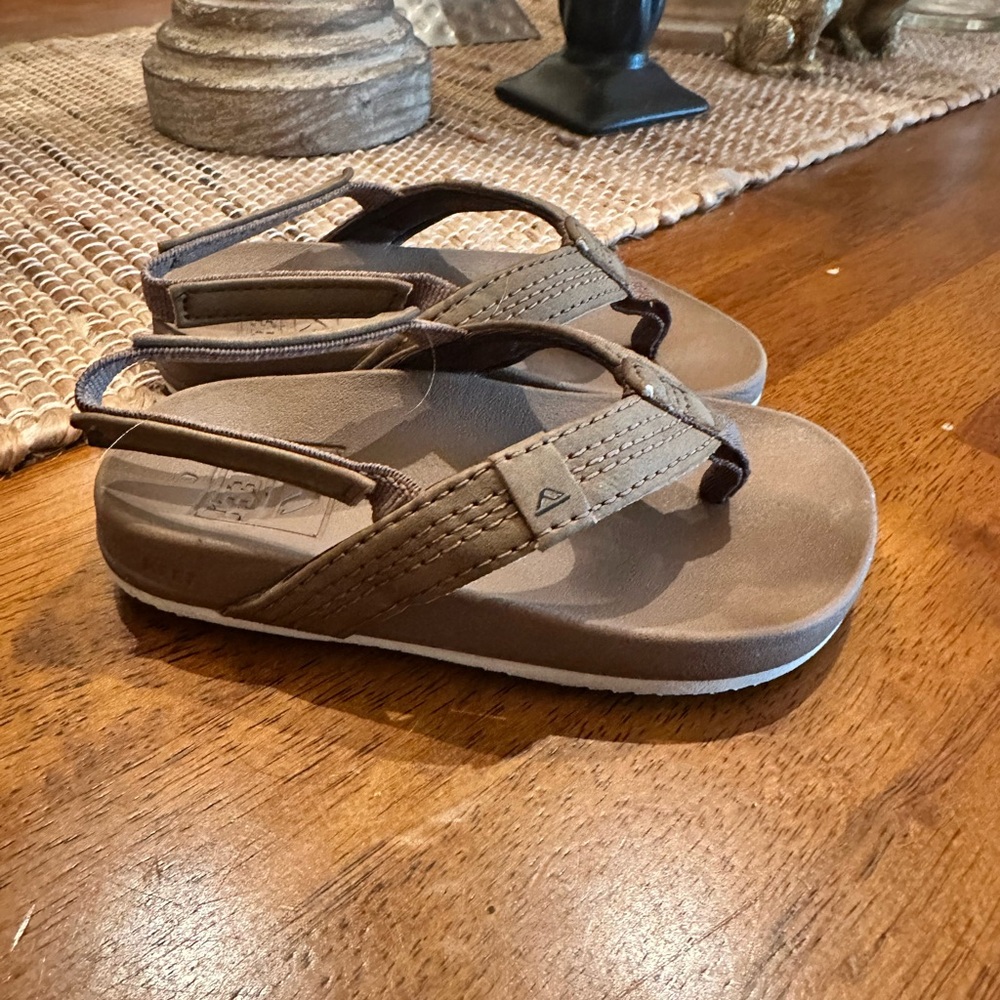 Reef Kids Brown Toe-Post Flip Flop Sandals